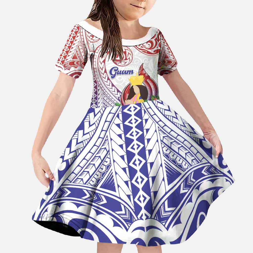 Happy Guam Santa Marian Kamalen Day Family Matching Tank Maxi Dress and Hawaiian Shirt