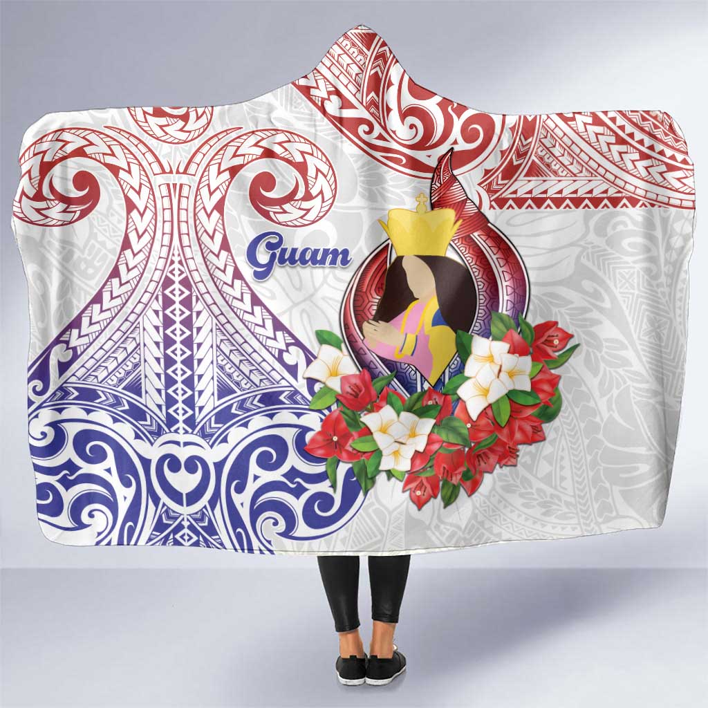 Happy Guam Santa Marian Kamalen Day Hooded Blanket