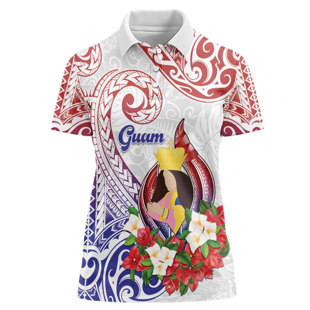 Happy Guam Santa Marian Kamalen Day Women Polo Shirt