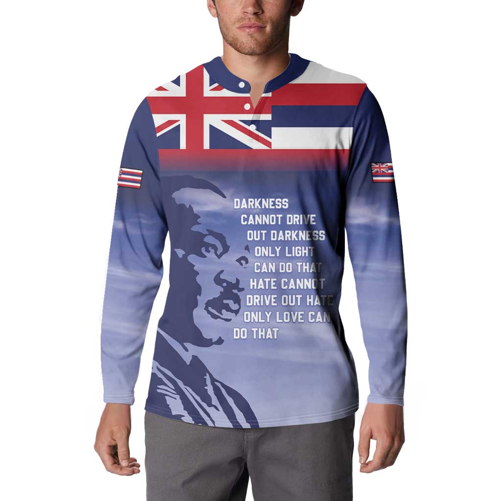 Hawaii MLK Day Button Sweatshirt