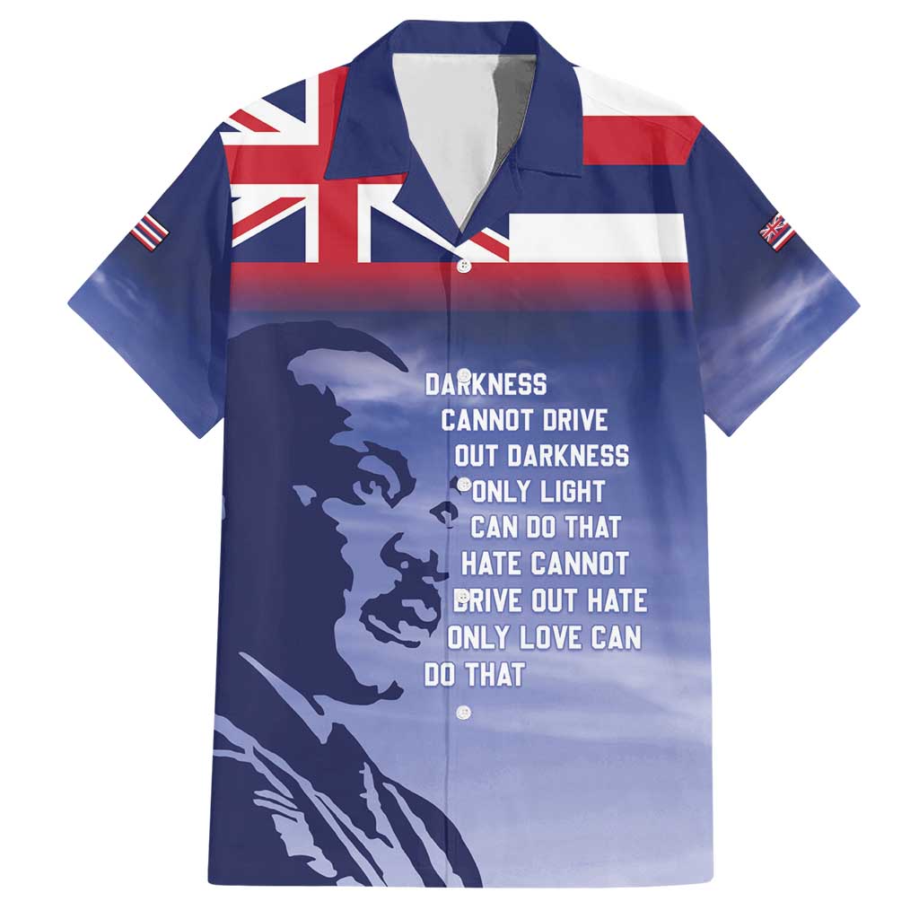 Hawaii MLK Day Family Matching Short Sleeve Bodycon Dress and Hawaiian Shirt