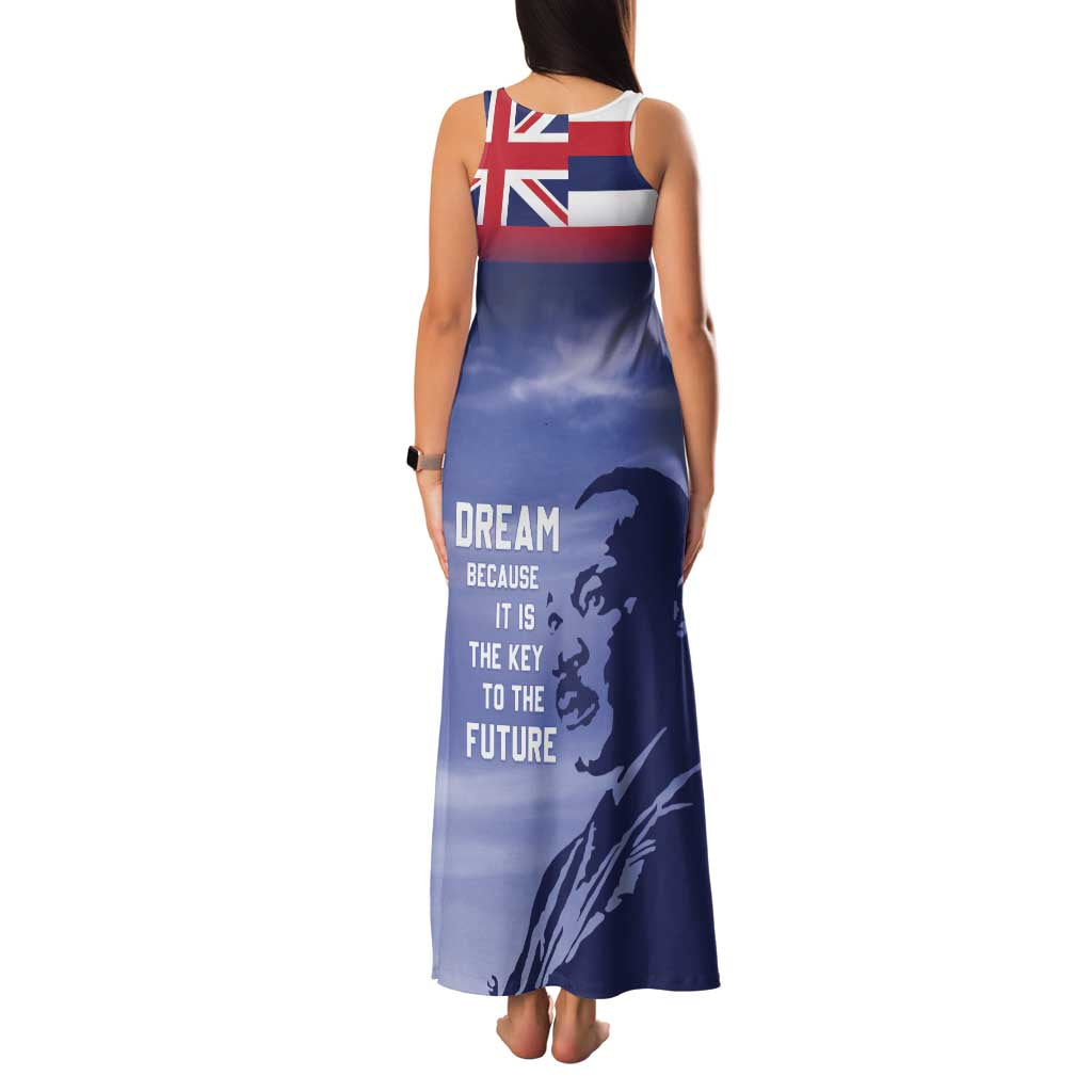 Hawaii MLK Day Family Matching Tank Maxi Dress and Hawaiian Shirt
