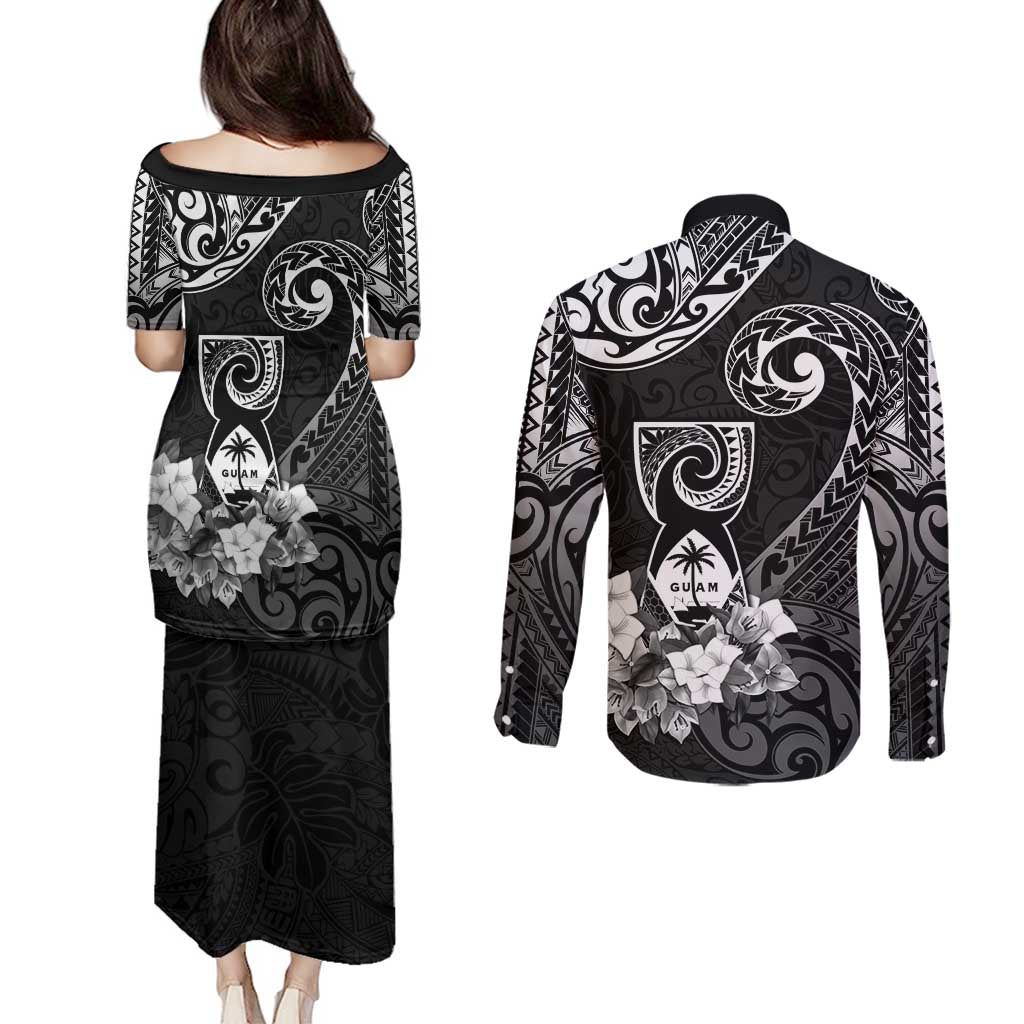 Guam MLK Day Couples Matching Puletasi and Long Sleeve Button Shirt The Legacy Of MLK