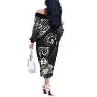 Guam MLK Day Off The Shoulder Long Sleeve Dress The Legacy Of MLK