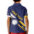 Personalised Happy Nauru Independence Day Kid Polo Shirt Polynesian Pattern