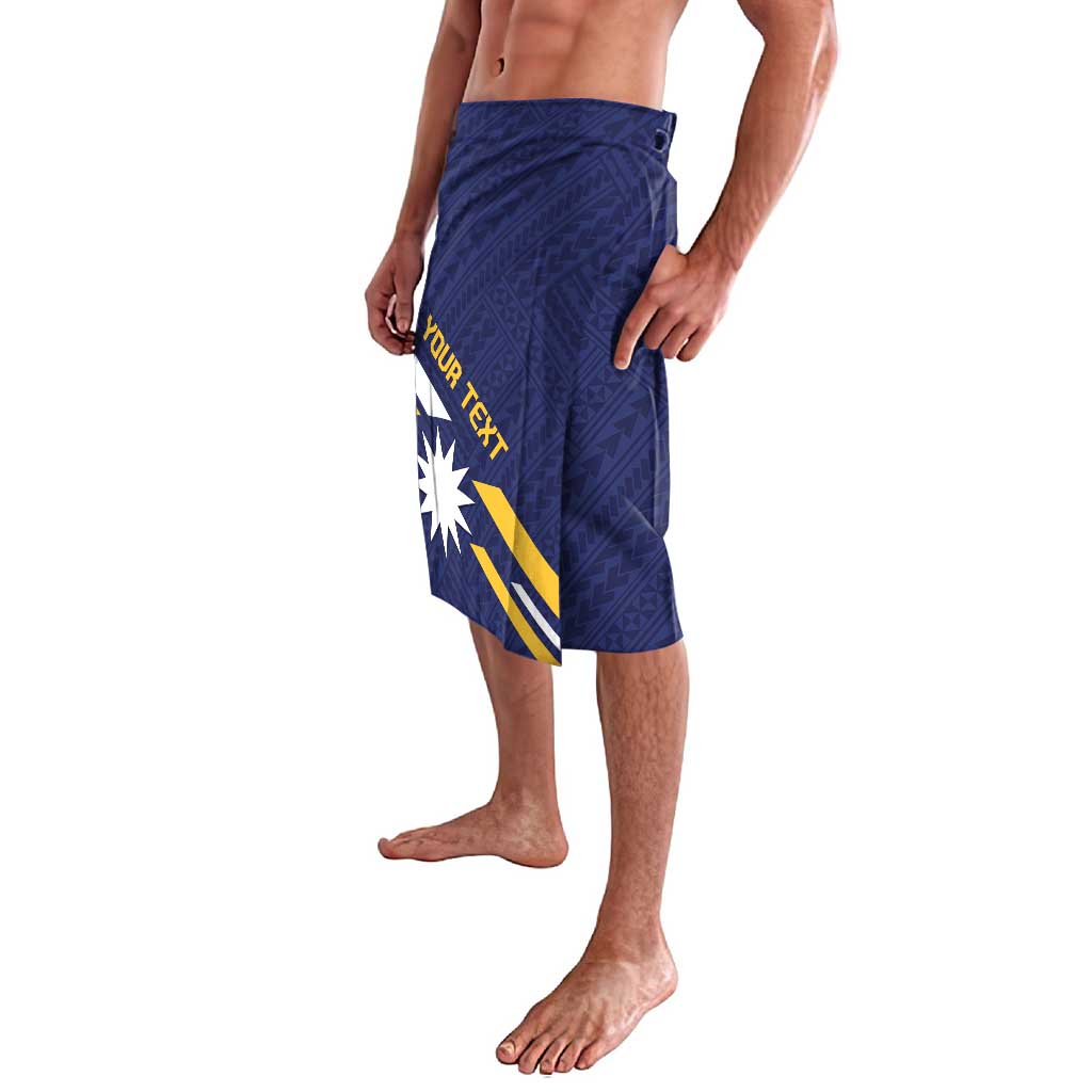 Personalised Happy Nauru Independence Day Lavalava Polynesian Pattern