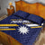 Happy Nauru Independence Day Quilt Bed Set Polynesian Pattern