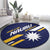 Happy Nauru Independence Day Round Carpet Polynesian Pattern