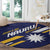 Happy Nauru Independence Day Round Carpet Polynesian Pattern