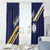 Happy Nauru Independence Day Window Curtain Polynesian Pattern