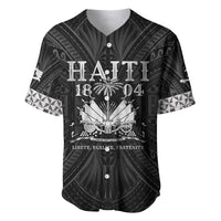 Haiti 1804 Baseball Jersey Polynesian Silver Neg Maron LT05 Silver - Polynesian Pride