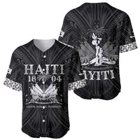 Haiti 1804 Baseball Jersey Polynesian Silver Neg Maron LT05 - Polynesian Pride