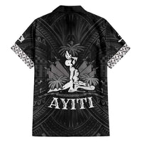 Haiti 1804 Family Matching Puletasi and Hawaiian Shirt Polynesian Silver Neg Maron