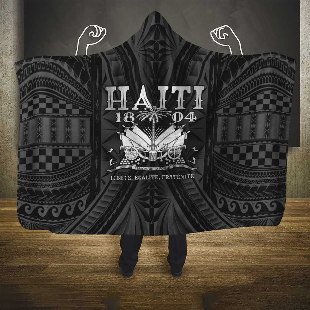 Haiti 1804 Hooded Blanket Polynesian Silver Neg Maron