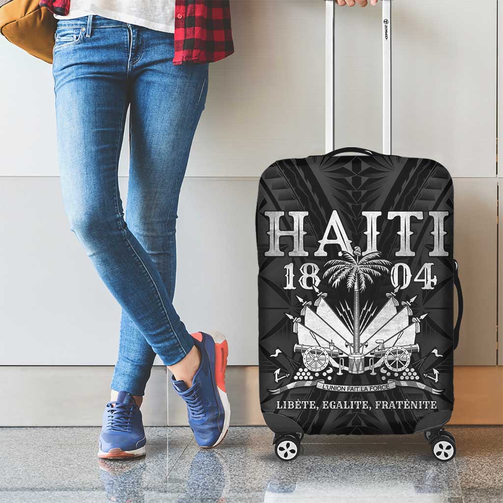 Haiti 1804 Luggage Cover Polynesian Silver Neg Maron LT05 - Polynesian Pride