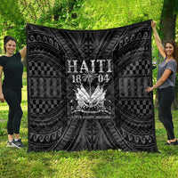 Haiti 1804 Quilt Polynesian Silver Neg Maron LT05 - Polynesian Pride