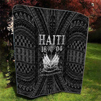Haiti 1804 Quilt Polynesian Silver Neg Maron LT05 - Polynesian Pride