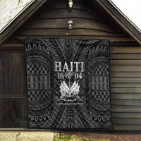Haiti 1804 Quilt Polynesian Silver Neg Maron LT05 - Polynesian Pride