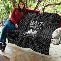Haiti 1804 Quilt Polynesian Silver Neg Maron LT05 - Polynesian Pride