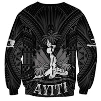 Haiti 1804 Sweatshirt Polynesian Silver Neg Maron LT05 - Polynesian Pride