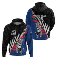 Custom New Zealand Auckland Cricket Hoodie With Maori Pattern