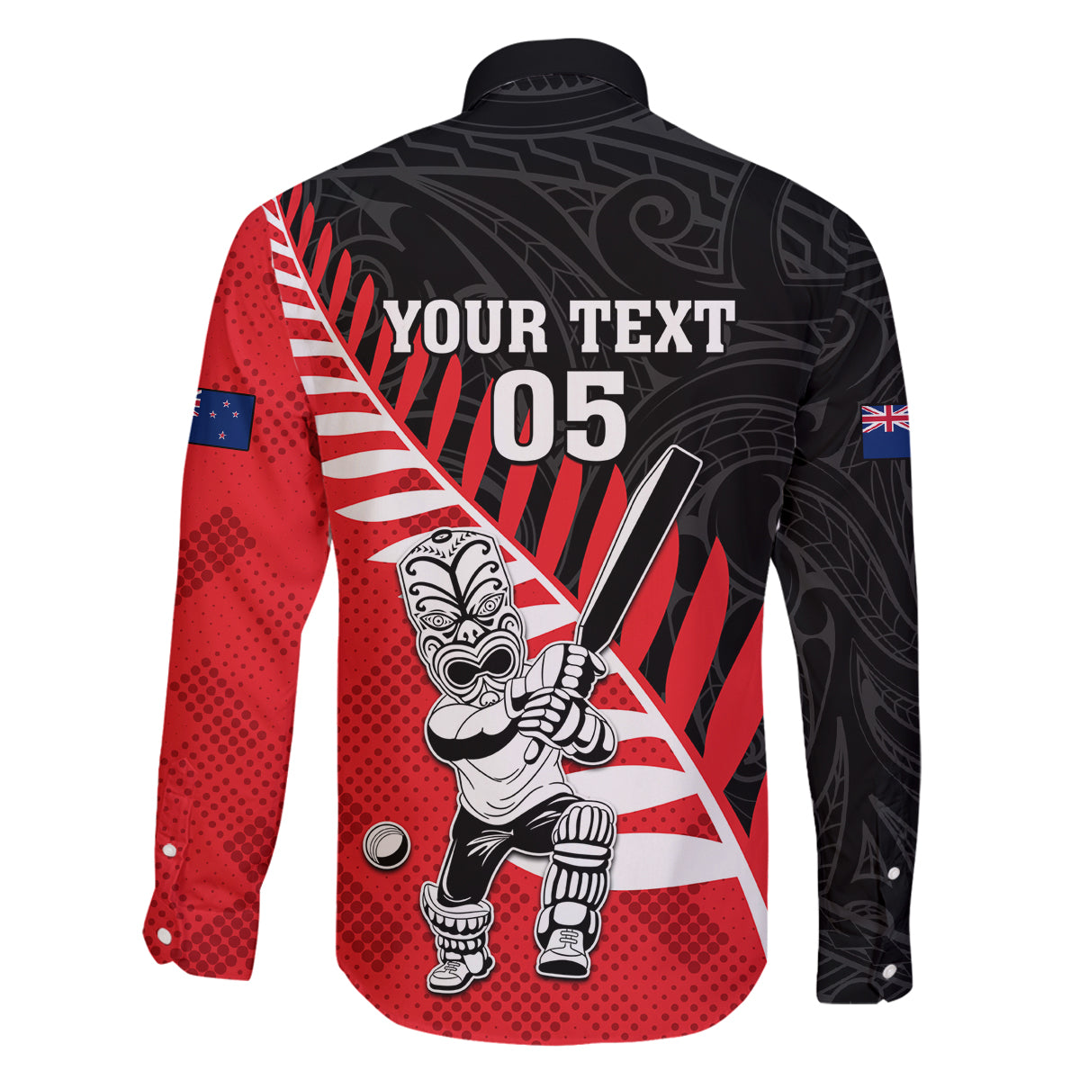 Custom New Zealand Canterbury Cricket Family Matching Mermaid Dress and Hawaiian Shirt With Maori Pattern LT05 - Polynesian Pride