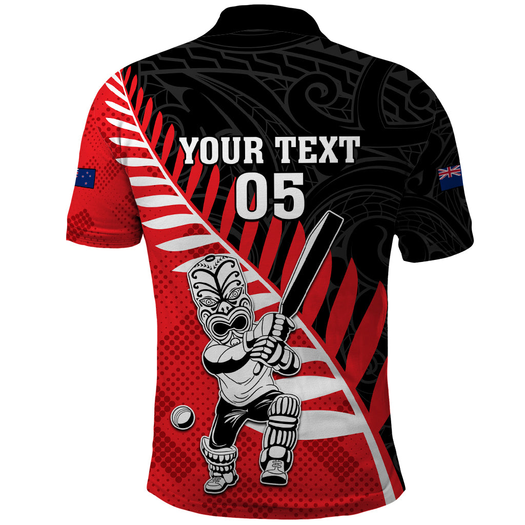 Custom New Zealand Canterbury Cricket Polo Shirt With Maori Pattern LT05 - Polynesian Pride