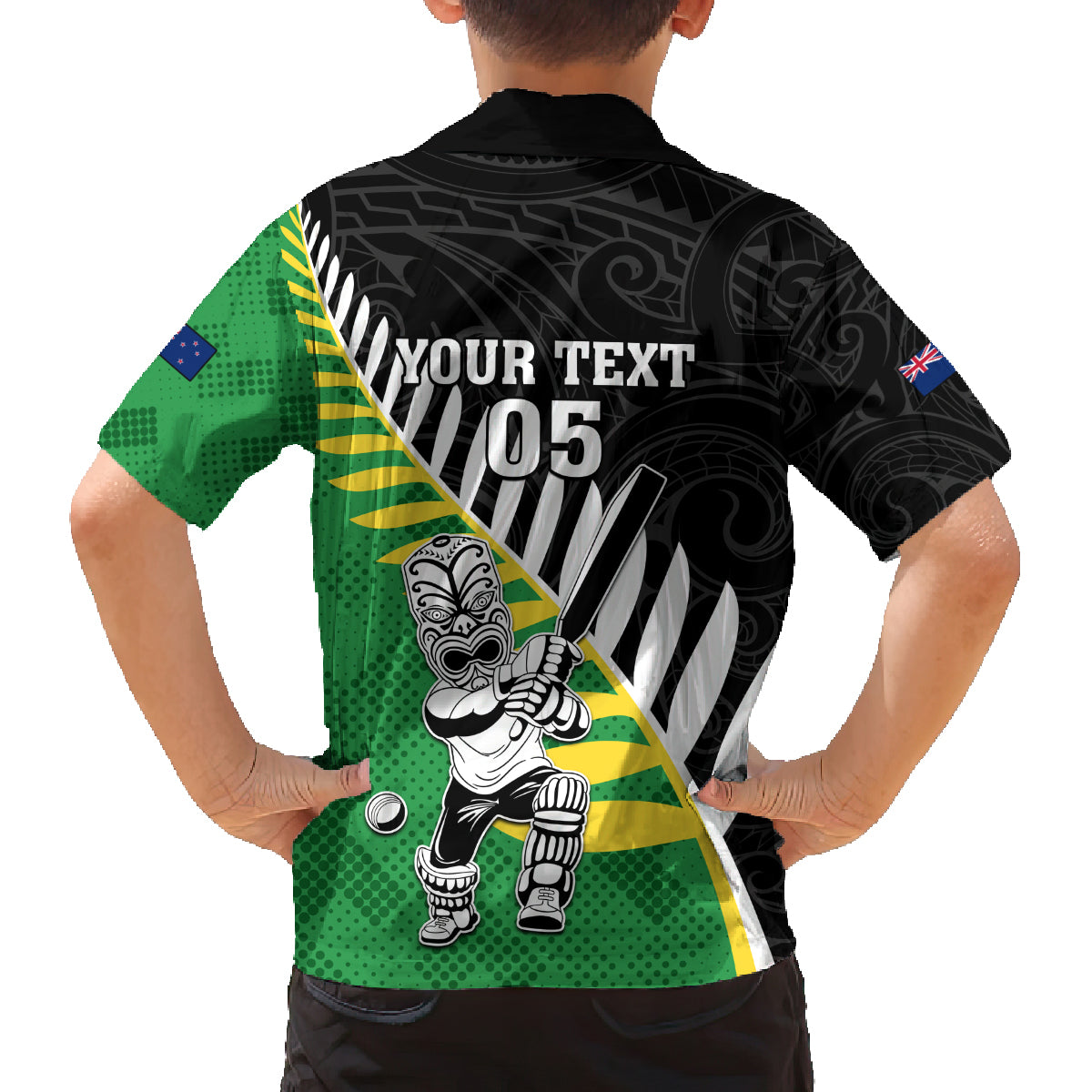 Custom New Zealand Central Districts Cricket Family Matching Summer Maxi Dress and Hawaiian Shirt With Maori Pattern LT05 - Polynesian Pride