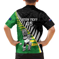 Custom New Zealand Central Districts Cricket Family Matching Summer Maxi Dress and Hawaiian Shirt With Maori Pattern LT05 - Polynesian Pride