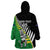 Custom New Zealand Central Districts Cricket Wearable Blanket Hoodie With Maori Pattern