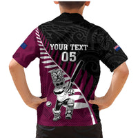 Custom New Zealand Northern Districts Cricket Family Matching Mermaid Dress and Hawaiian Shirt With Maori Pattern LT05 - Polynesian Pride