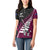 Custom New Zealand Northern Districts Cricket Women Polo Shirt With Maori Pattern