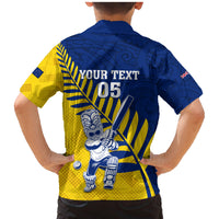 Custom New Zealand Otago Cricket Family Matching Mermaid Dress and Hawaiian Shirt With Maori Pattern