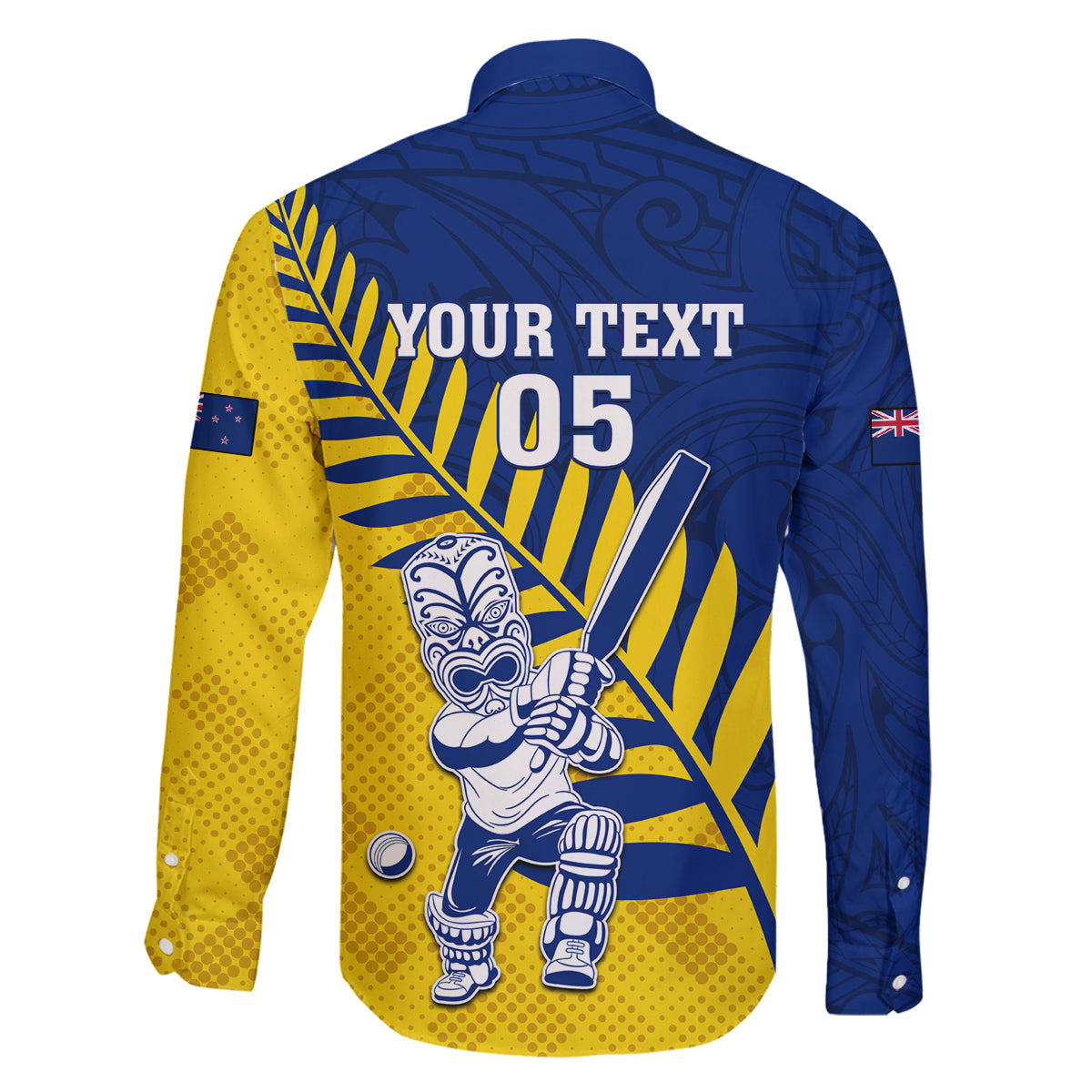 Custom New Zealand Otago Cricket Family Matching Off Shoulder Short Dress and Hawaiian Shirt With Maori Pattern