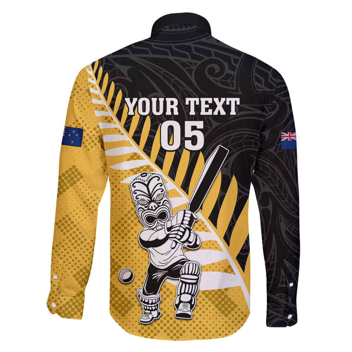 Custom New Zealand Wellington Cricket Family Matching Off Shoulder Short Dress and Hawaiian Shirt With Maori Pattern