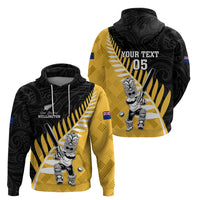 Custom New Zealand Wellington Cricket Hoodie With Maori Pattern