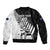 Custom New Zealand Cricket Bomber Jacket With Maori Pattern