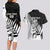 Custom New Zealand Cricket Couples Matching Long Sleeve Bodycon Dress and Hawaiian Shirt With Maori Pattern