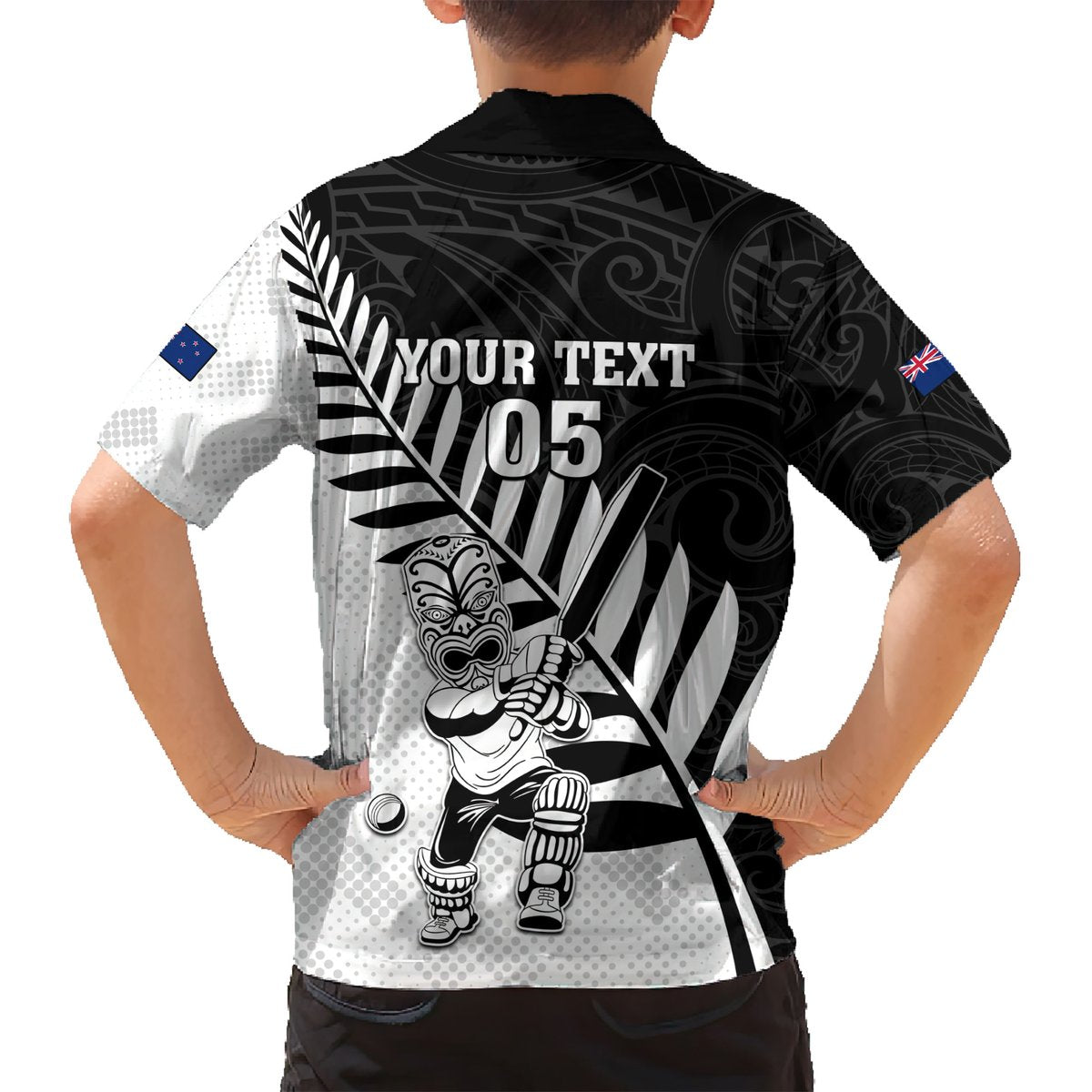 Custom New Zealand Cricket Hawaiian Shirt With Maori Pattern LT05 - Polynesian Pride