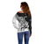 Custom New Zealand Cricket Off Shoulder Sweater With Maori Pattern