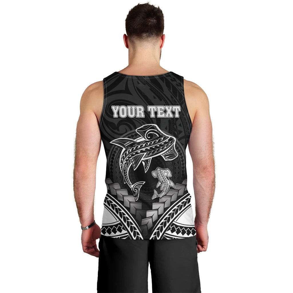 Personalised Happy Father's Day Men Tank Top I Love You Dad Polynesian Style LT05 - Polynesian Pride