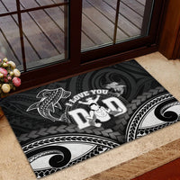 Happy Father's Day Rubber Doormat I Love You Dad Polynesian Style LT05 - Polynesian Pride