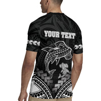 Personalised Happy Father's Day Rugby Jersey I Love You Dad Polynesian Style