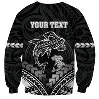 Personalised Happy Father's Day Sweatshirt I Love You Dad Polynesian Style