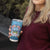 Guam Chamorro Tumbler Cup Tribal Latte Stone With Dolphins Blue