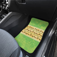 Hawaii Humuhumu Fish Maile Pikake Lei Car Mats Tribal Tapa Green Version