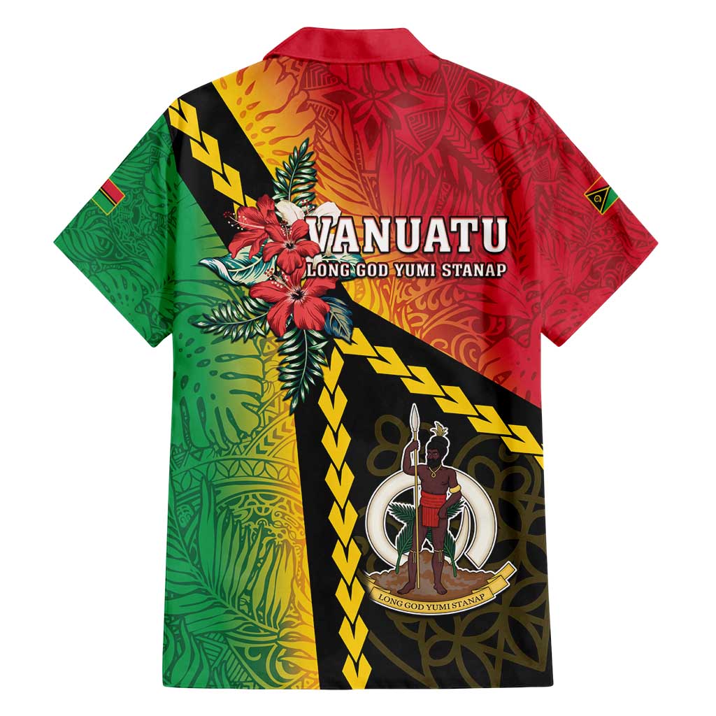 Happy Vanuatu Constitution Day Family Matching Summer Maxi Dress and Hawaiian Shirt Flag Style With Sand Drawing Pattern LT05 - Polynesian Pride