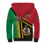 Happy Vanuatu Constitution Day Sherpa Hoodie Flag Style With Sand Drawing Pattern