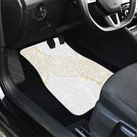 Tonga White Sunday Car Mats Lotu Tamaiti Tongan Kupesi Pattern LT05 - Polynesian Pride