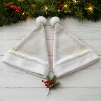 Tonga White Sunday Christmas Santa Hat Lotu Tamaiti Tongan Kupesi Pattern LT05 - Polynesian Pride